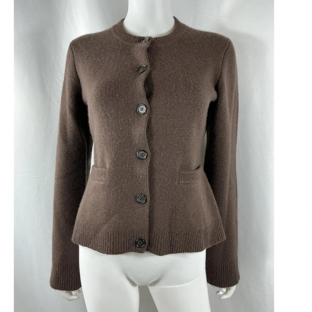 Jenni Kayne Cooper Cardigan in Brown. Small - Picture 2 of 5